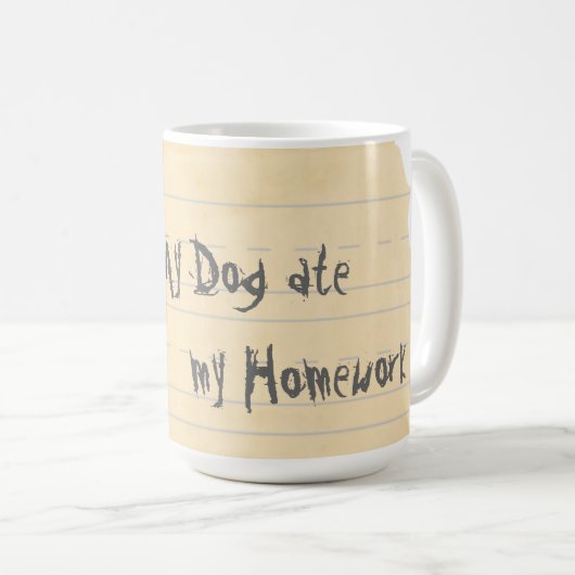 Mijn Biewer Terrier Ate mijn thuiswerk Coffee Mok (Voorkant rechts)