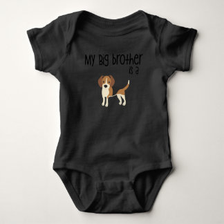 Mijn Big Brother is een Beagle, Baby shower Gift,  Romper