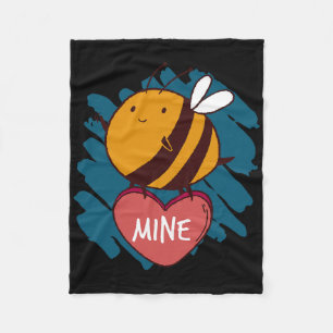 Mijn Bij Insecten Liefde Gelukkige Valentijnsdag E Fleece Deken