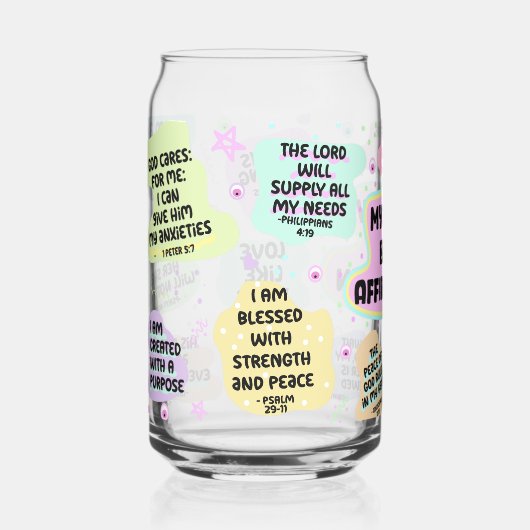 Mijn bijbel bevestigingen blikvorm glas (Voorkant)