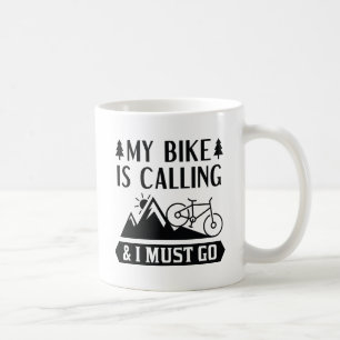 Mijn bike belt en ik moet gaan. koffiemok