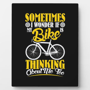 Mijn bike denkt over mij fotoplaat