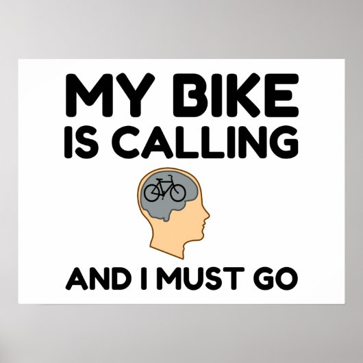 Mijn bike roept poster (Voorkant)