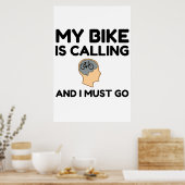 Mijn bike roept poster (Keuken)