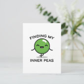 Mijn binnenste erwten vinden briefkaart (Staand voorkant)