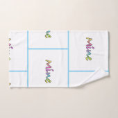 Mijn Blauwe Grid Bad Handdoek (Handdoek)