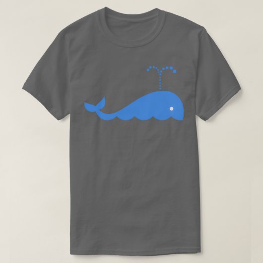 Mijn blauwe walvis t-shirt (Design voorkant)