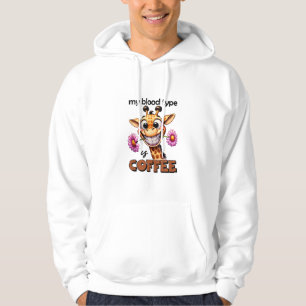 Mijn bloedgroep is koffie Spruch koffie Hoodie