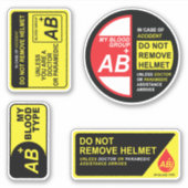 Mijn bloedtype AB Plus Stickers Pack (Voorkant)