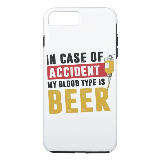 Mijn bloedtype is bier Case-Mate iPhone case (Achterkant)
