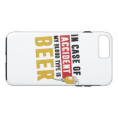 Mijn bloedtype is bier Case-Mate iPhone case (Achterkant (Horizontaal))
