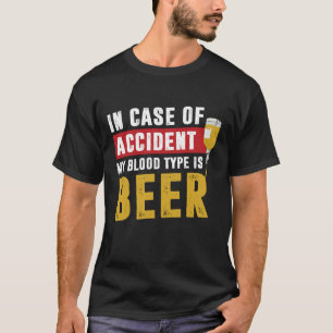 Mijn bloedtype is bier t-shirt