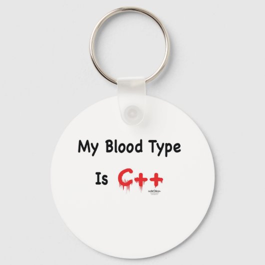 Mijn bloedtype is c++ sleutelhanger (Voorkant)