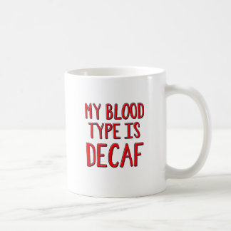 Mijn bloedtype is decaf koffiemok