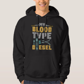 Mijn bloedtype is dieselauto hoodie