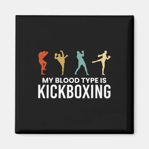 Mijn bloedtype is kickboksen kickbokser magneet