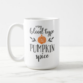 Mijn bloedtype is pompoenen koffiemok