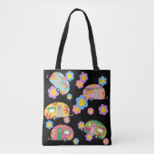 Mijn bloeiende Hippy Camper Draagtas (Voorkant)