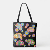 Mijn bloeiende Hippy Camper Draagtas (Achterkant)