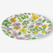 Mijn bloemontwerp papieren bordje (Gekanteld)