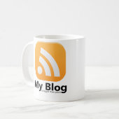 Mijn Blog RSS Logo Coffee-Mok Koffiemok (Voorkant links)
