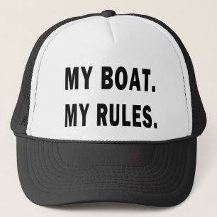 Mijn Boat. Mijn regels - grappig boeien Trucker Pet