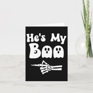 Mijn boek bijpassende Halloween pyjama koppels Hes Kaart