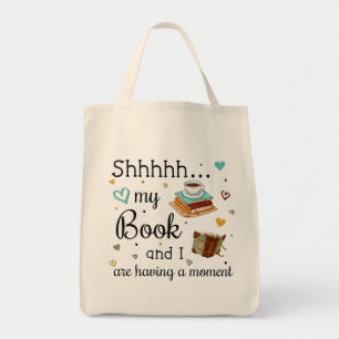 Mijn boek en ik hebben een moment tote bag