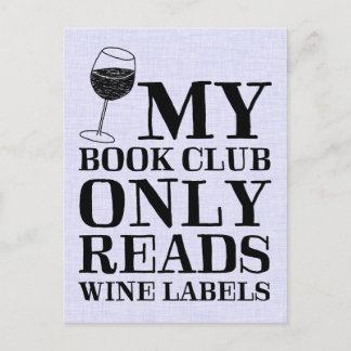 Mijn boekenclub leest alleen het Briefkaart Wijnla