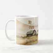 Mijn Boerderij huis waterverf Mok (Links)