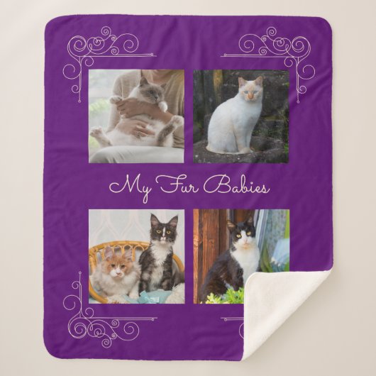 Mijn Bont Baby's Aangepaste foto Sherpa Deken (Voorkant)
