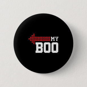 Mijn Boo & Mijn Bae Valentijnsdag Cute Couple Mat Ronde Button 5,7 Cm