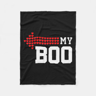 Mijn Boo & Mijn Bae Valentijnsdag Cute Koppel Mat Fleece Deken