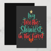 Mijn boom De mooiste Het Bos Grappige Kerstmis Kaart (Voorkant / Achterkant)