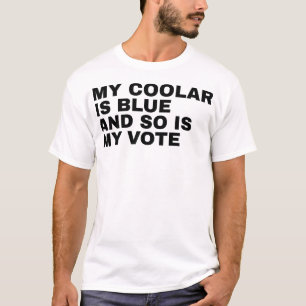 Mijn boord is blauw en mijn stem is democratisch t-shirt
