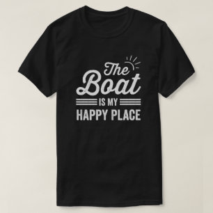 Mijn boot is mijn gelukkige plaats Mijn bootliefhe T-shirt