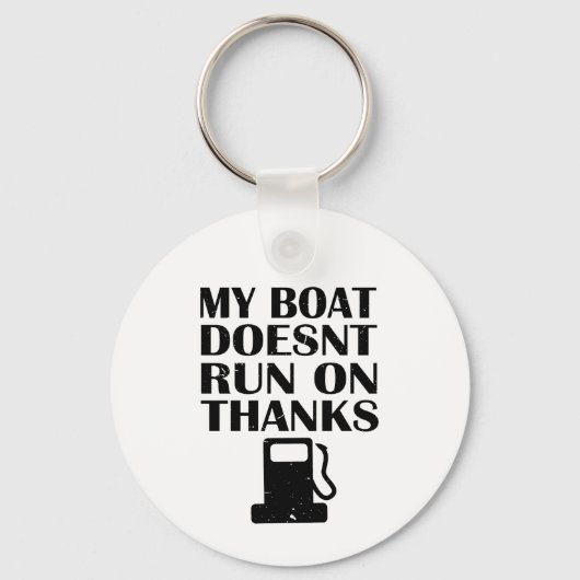 Mijn boot loopt niet op Bedankt Sleutelhanger (Voorkant)