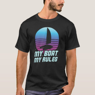 Mijn boot mijn regels catamaran zeilen 1 t-shirt
