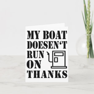 Mijn boot vaart niet op Bedankt Gezegden Boa Kaart
