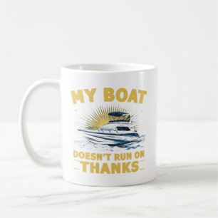 Mijn boot vaart niet op booteigenaren koffiemok