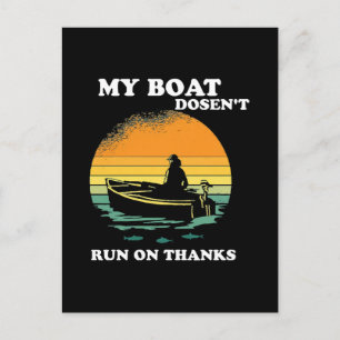 Mijn boot vaart niet op dank je wel briefkaart