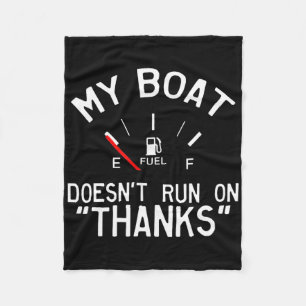 Mijn boot vaart niet op dank je wel grappig fleece deken