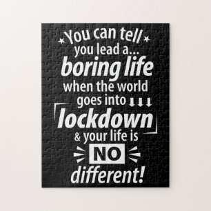 Mijn "Boring Lockdown Life" - Grappig pandemisch G Legpuzzel