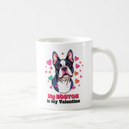 Mijn Boston Terrier is mijn Valentijn Schattige Fu Koffiemok