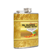Mijn bowling/drink teamstenen heupfles (Rechts)