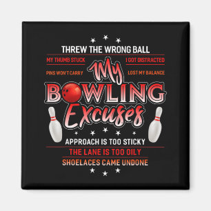 Mijn Bowling Excuses Fun Bowling Magneet