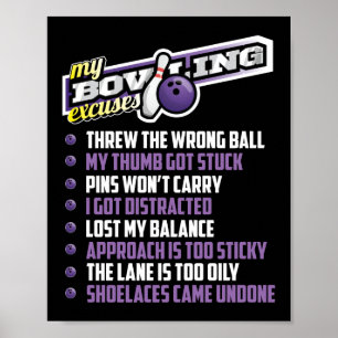 Mijn Bowling Excuses Poster