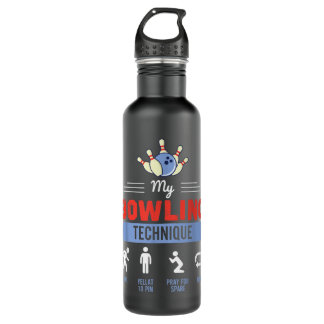 Mijn Bowling-techniek Bowling Funny Bowler Gift 15 Waterfles