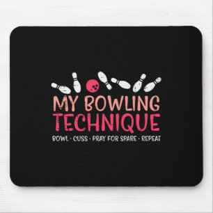 Mijn Bowling Techniek Leuke Humor Bowler Speler Te Muismat