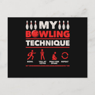 Mijn Bowling-techniek om 10-pins te bedelen Briefkaart